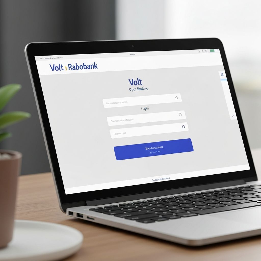 Volt login scherm